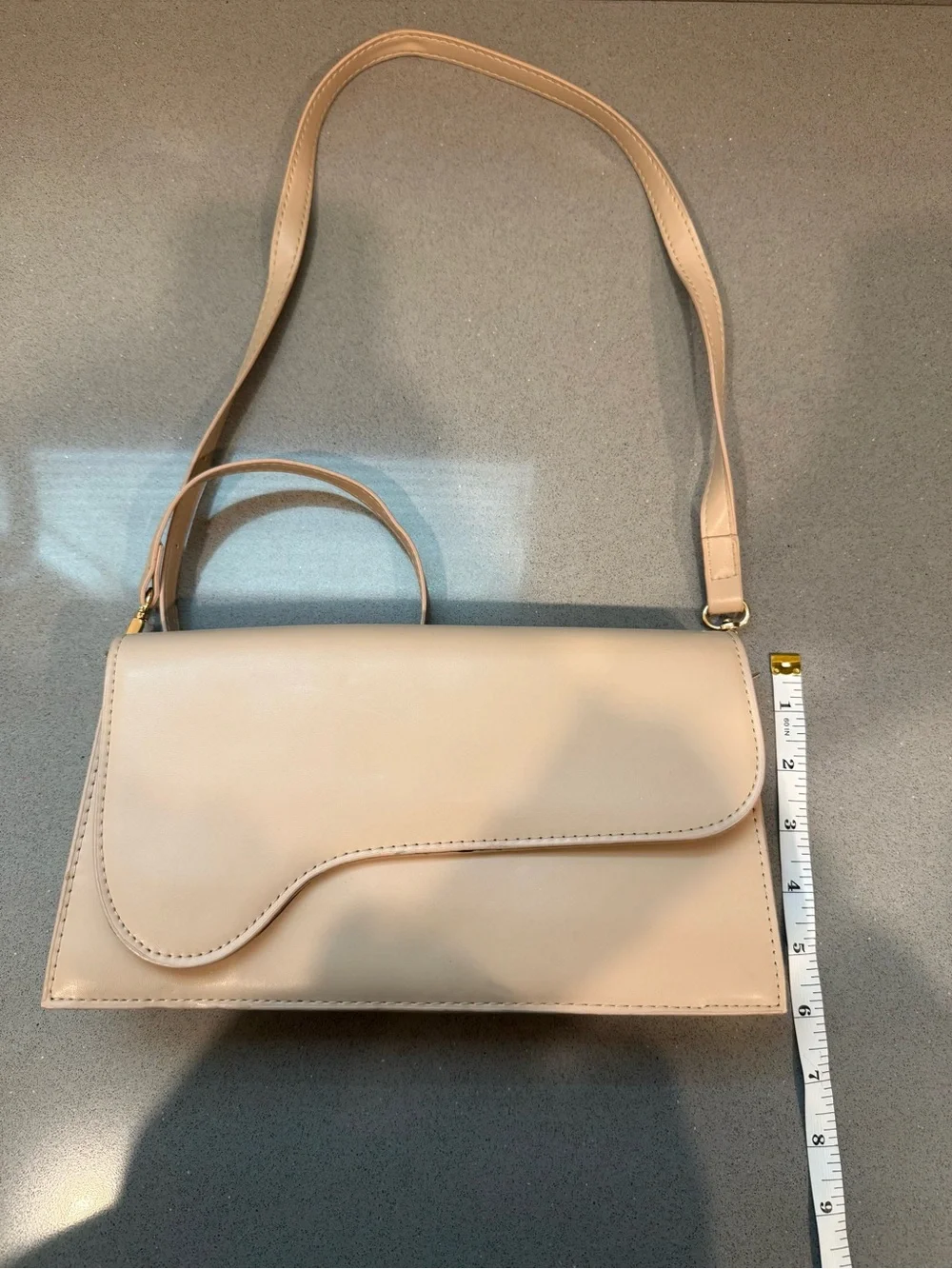 Women’s Cream Crossbody Bag with Braided Strap